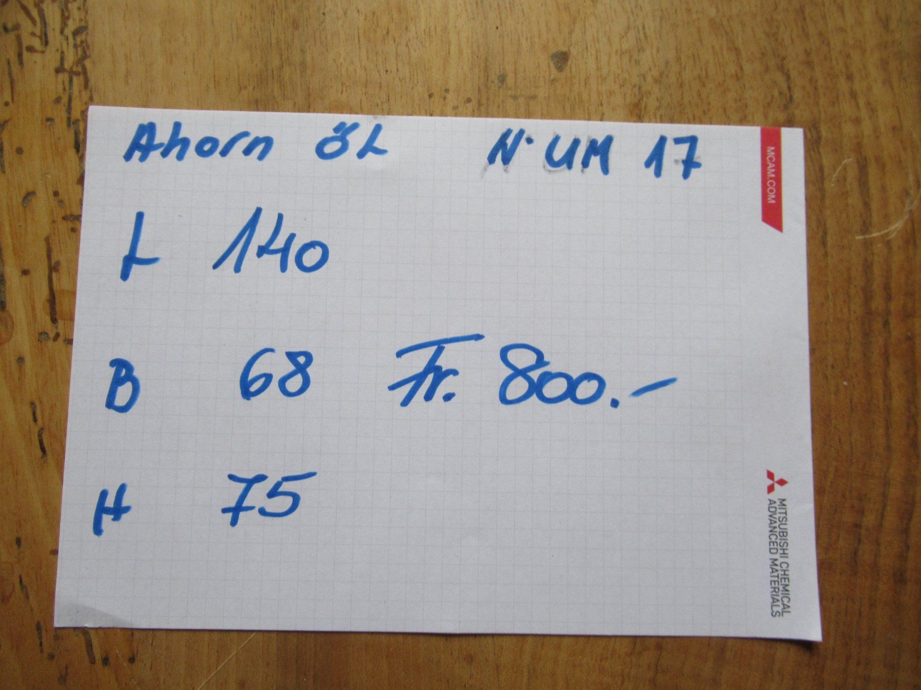 Tavoli: Beizentisch (Ahorn/140) – Usato da Berg SG venduto da Pizza58 7