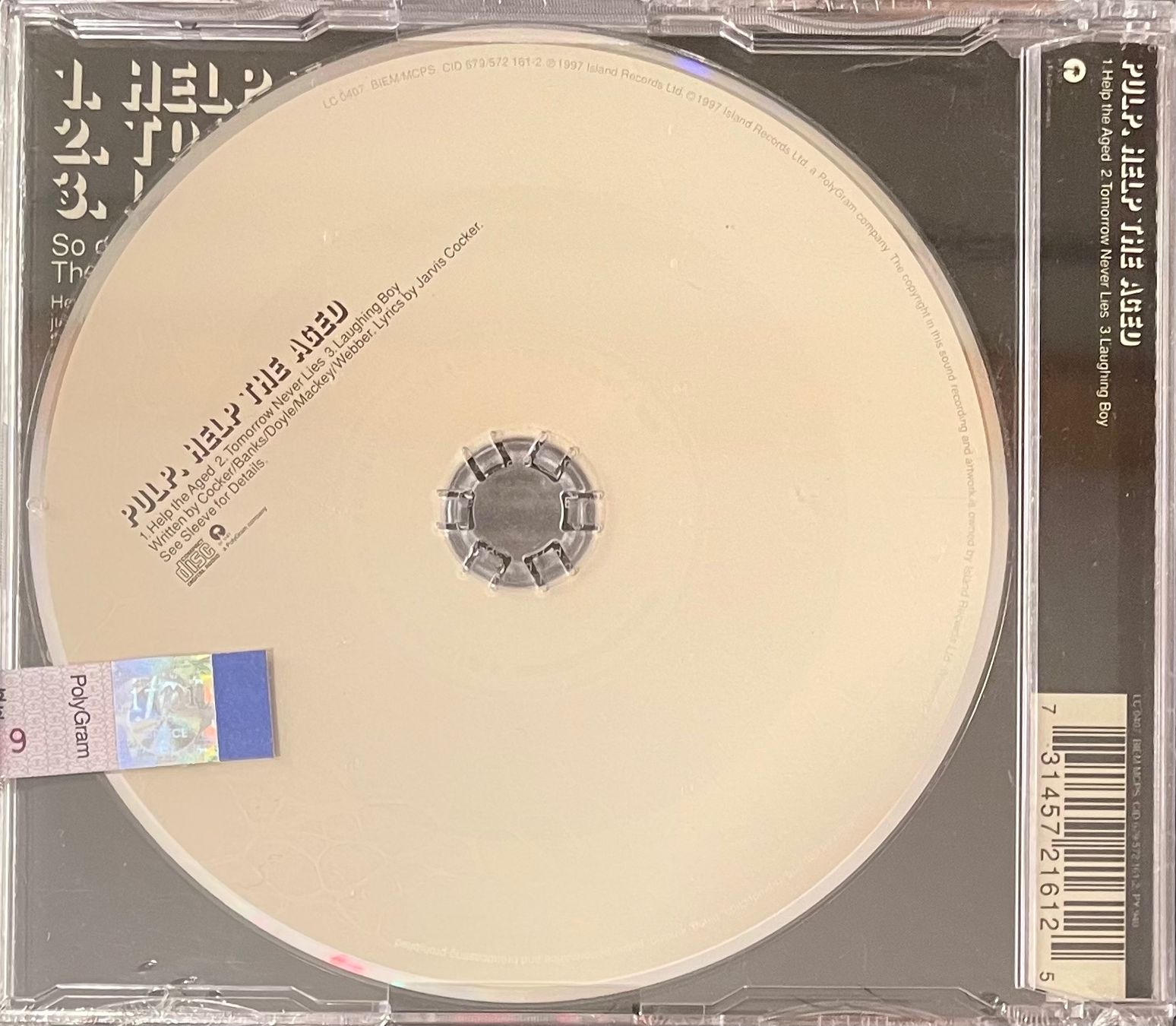CDs: Pulp * Help The Aged (CD-Single) NEU OVP – Neu und originalverpackt aus Wettswil von osoma99 1