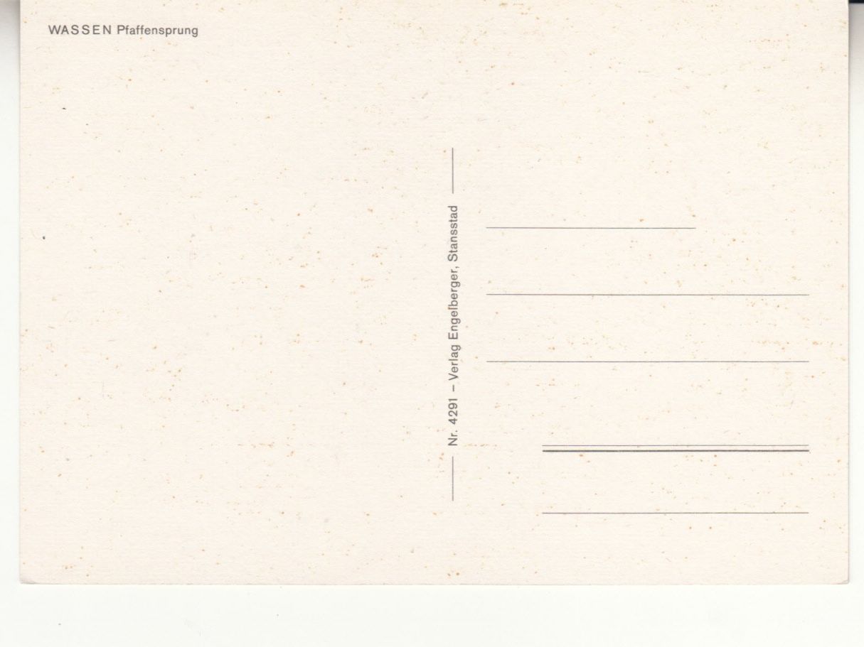 Ansichtskarten: Wassen ca. 1970 – Gebraucht aus Bürglen TG von StampGraf 1