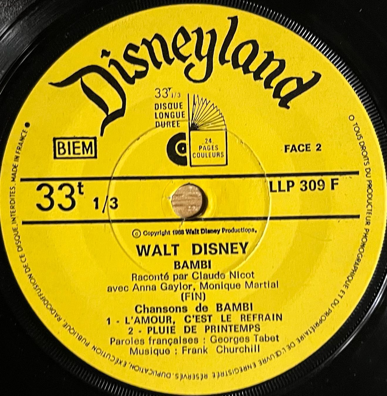Schallplatten: WALT DISNEY - BAMBI – Gebraucht aus Bussigny von vinyl-pas-cher 9