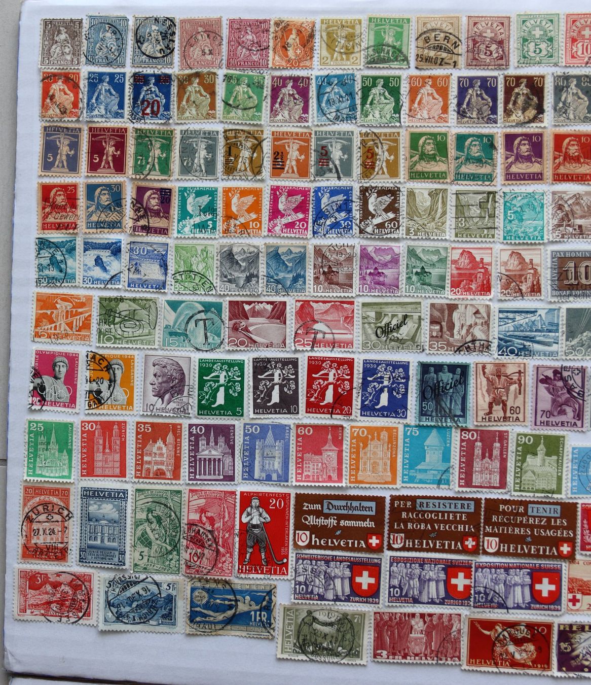Tutti i francobolli: Briefmarken CH Lot (1) – Usato da Oberentfelden venduto da lakipul 2