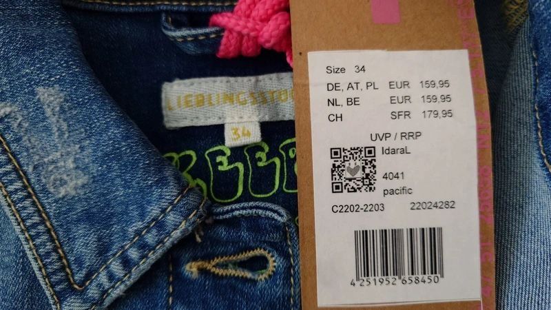 Lieblingsstück Giacche: LIEBLINGSSTÜCK Jeansjacke, Grösse 34 – Nuovo e nell'imballaggio originale da Riehen venduto da markstre11 2