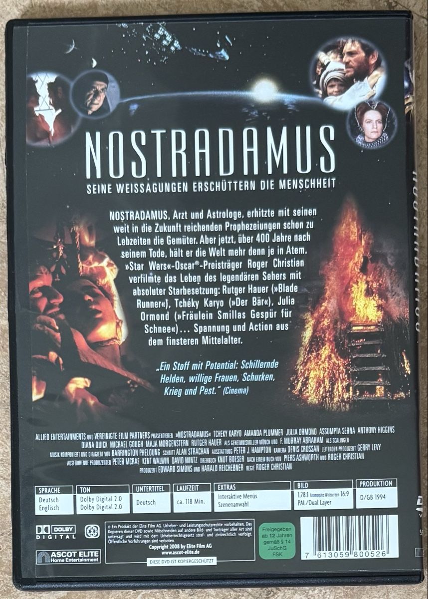 Alle DVDs: NOSTRADAMUS  – Neu (gemäss Beschreibung) aus Dietikon von AndreaSch01 1