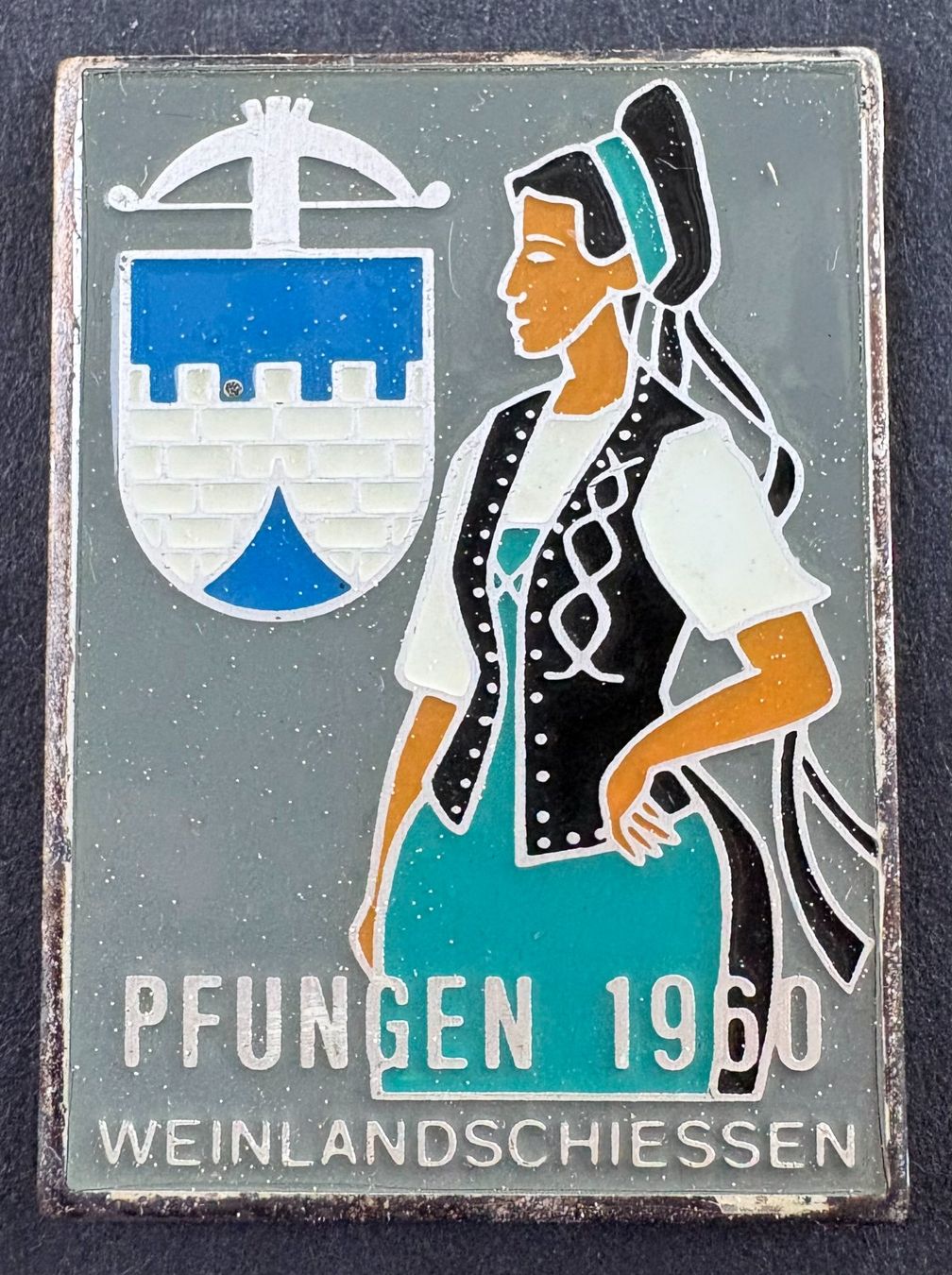 Swiss Placchette & Badge: VINTAGE PLAKETTE PFUNGEN 1960 – Usato da Ostermundigen venduto da wini63