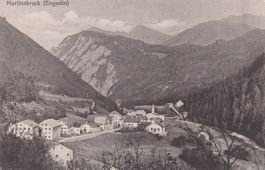 Martinsbruck-( Engadin) Militär-Stempel Feldpost 1918