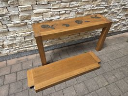 2x Eichen Wandkonsole / Konsolentisch