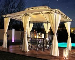 +Pavillon inkl Solar Beleuchtung