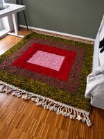 Handmade Moroccan 100% Wool Rug - 190 × 175 cm