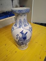  ChinesischeVase blau-weiss bemalt  46cm Hoch