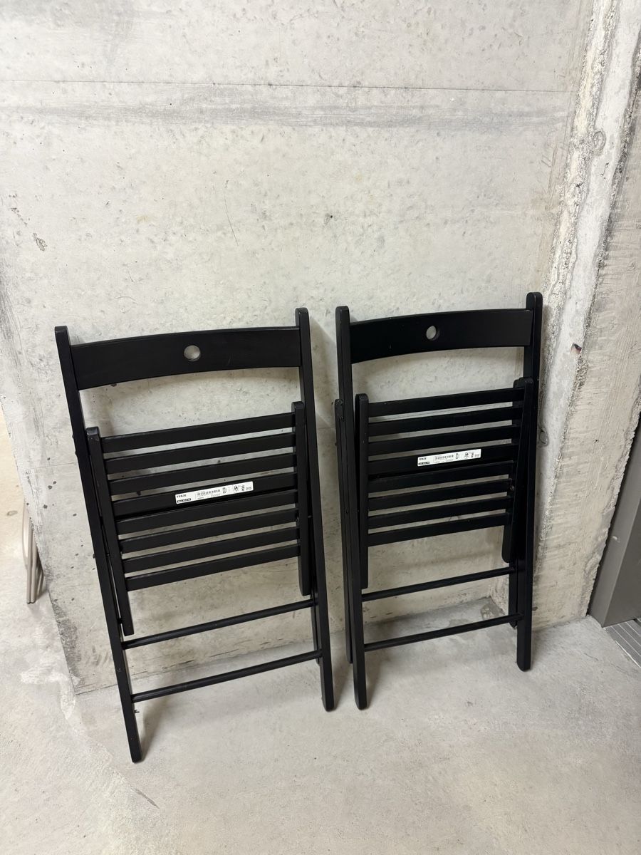 Ikea Sedie: 2 Stk. IKEA TERJE Klappstuhl schwarz  – Usato da Winterthur venduto da ste_5vfj 1