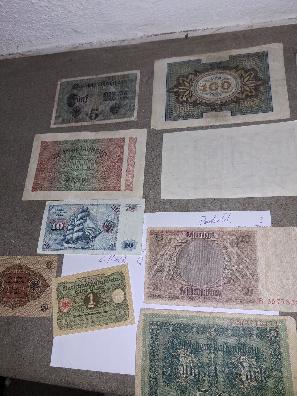 Banconote: Alte Deutsche Reichsbanknoten Sammlung,  – Usato da Kölliken venduto da Upcycling-by-Mc-TAM 4