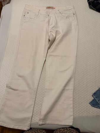 Pantalon blanc femme taille 40 bon état