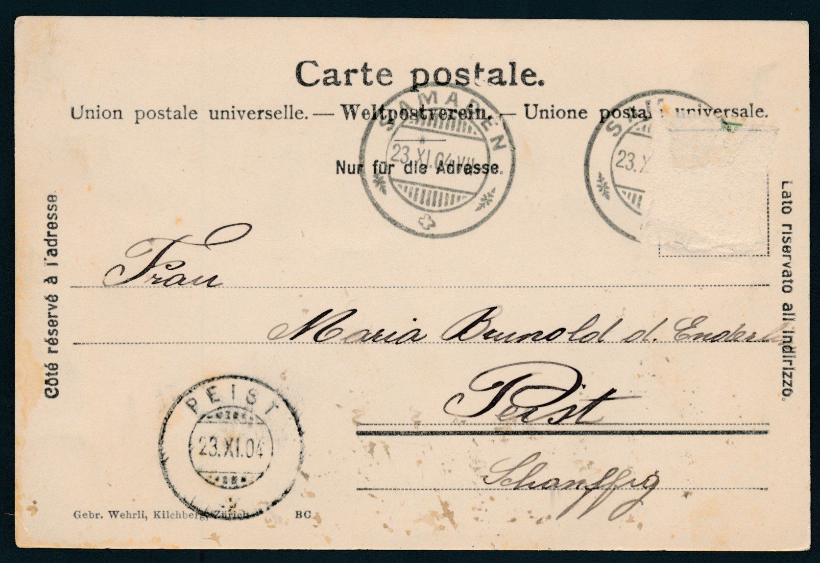 Cartoline postali: AK: Samedan – Usato da Bonau venduto da Profila3 1