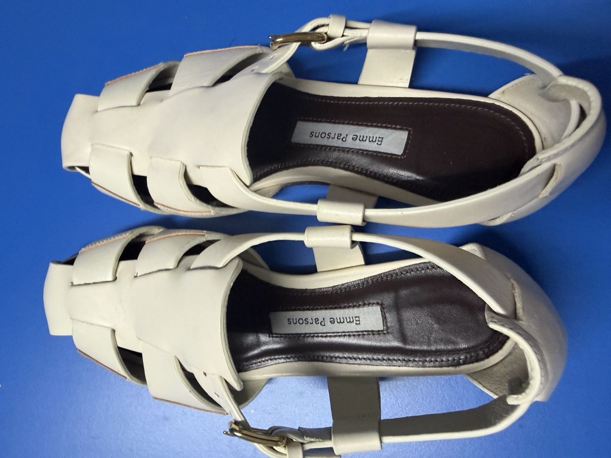 Scarpe da donna: Emma Parsons White Leather Sandals Size:36 – Usato da Herrliberg venduto da Tubalp 1