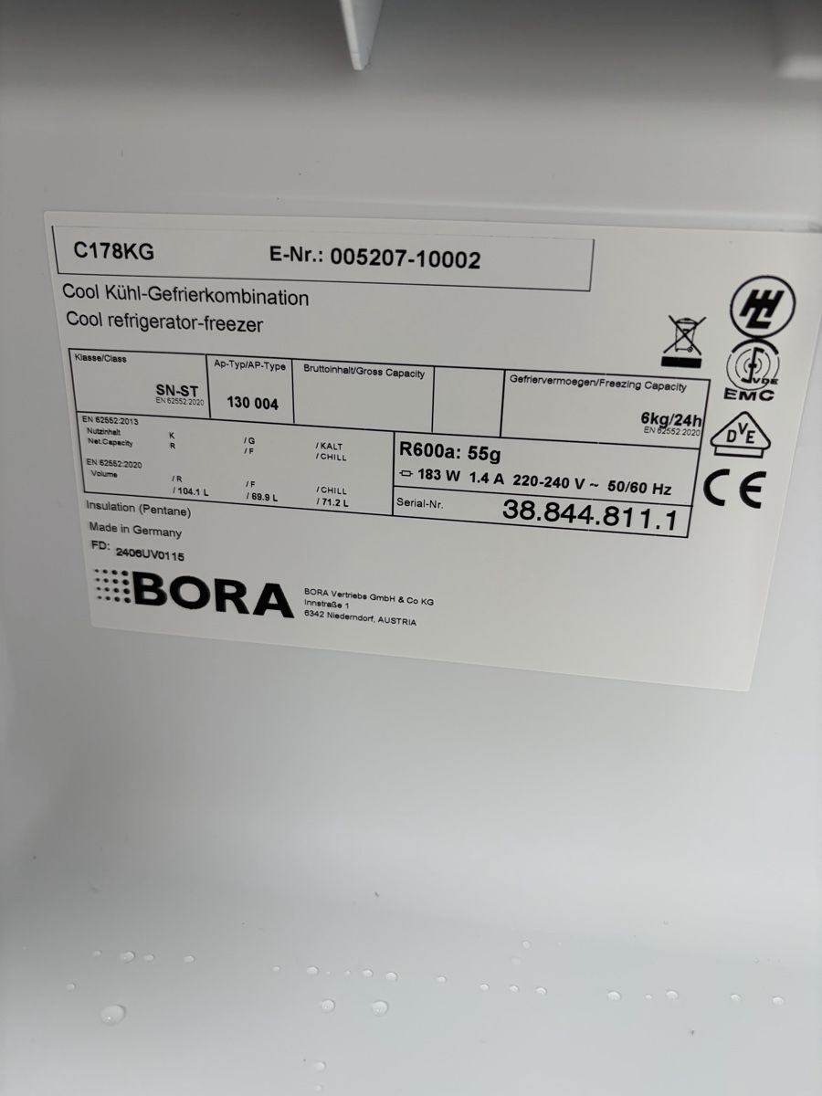 Kühlschrank: Kühlschrank BORA – Neu (gemäss Beschreibung) aus Andwil TG von sirknollte 1