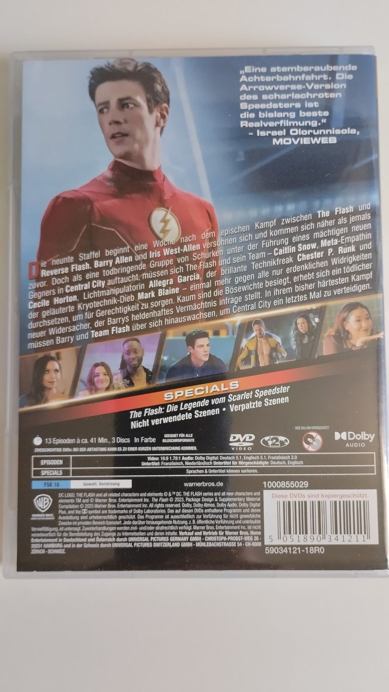 Tutti i DVDs: THE FLASH STAFFEL 9 / 3 DVDs – Usato da Basel venduto da Bal-Sagoth 1