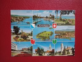 AK Zürichsee mehrbildrig Partien Rund um den See Wappen