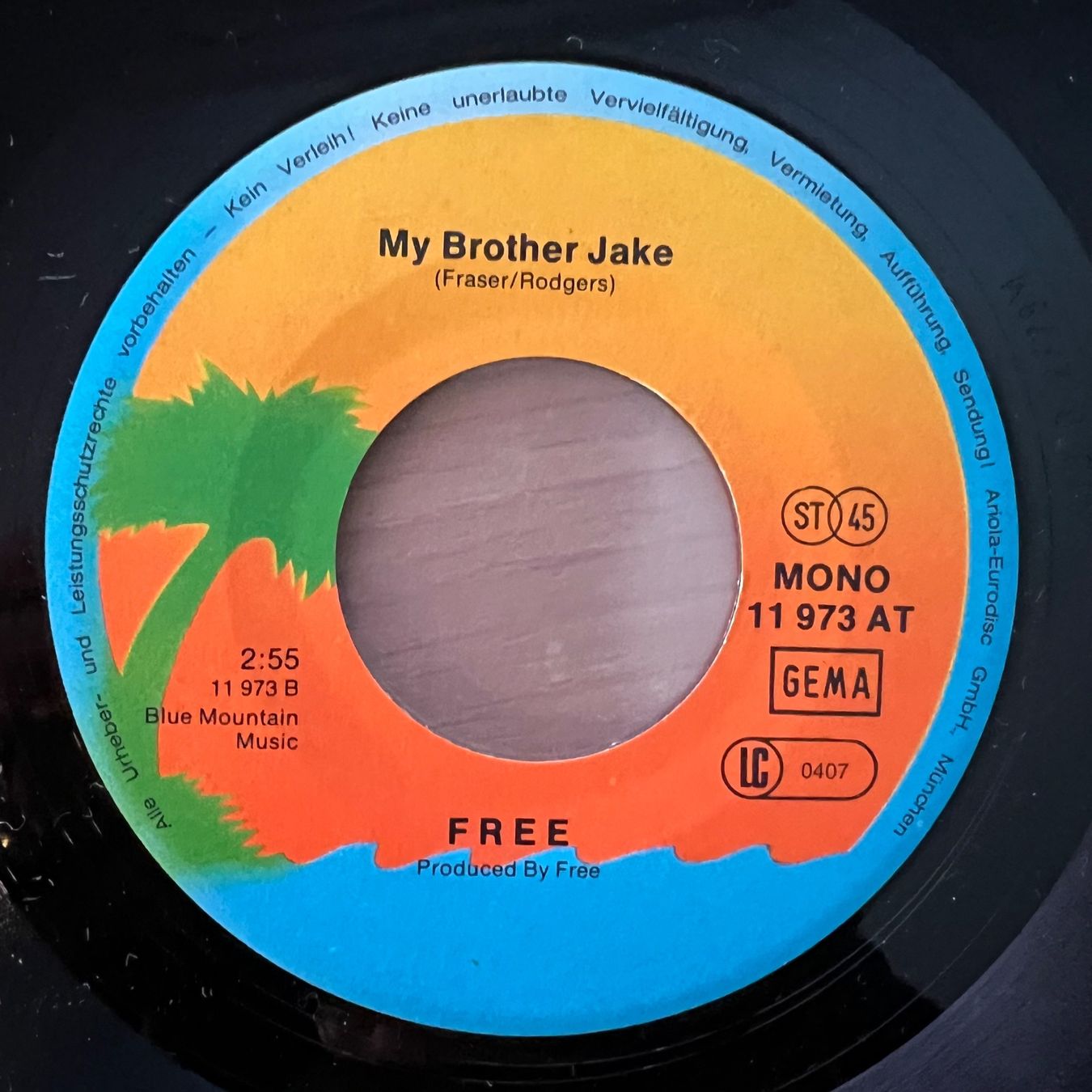 Vinyles: Free - All Right Now / D-Press. 1978 - Very nice Copy – D'occasion à Gais par soundcave57 3