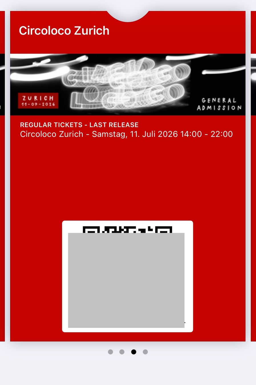 Billets: Circoloco Zürich Standard Ticket – Neuf avec emballage d'origine à Zürich par captain.ziko 2