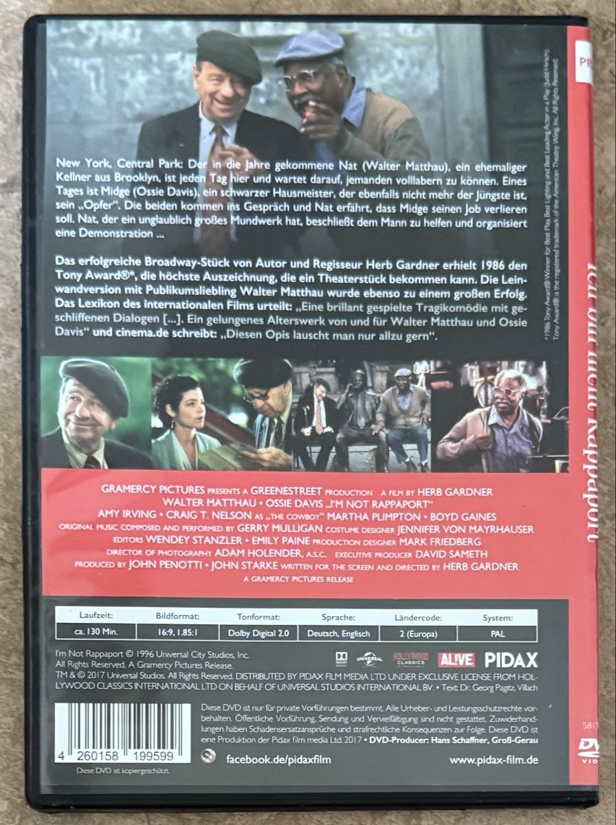 Tous les DVDs: ICH BIN NICHT RAPPAPORT  – Neuf (Voir description) à Dietikon par AndreaSch01 1