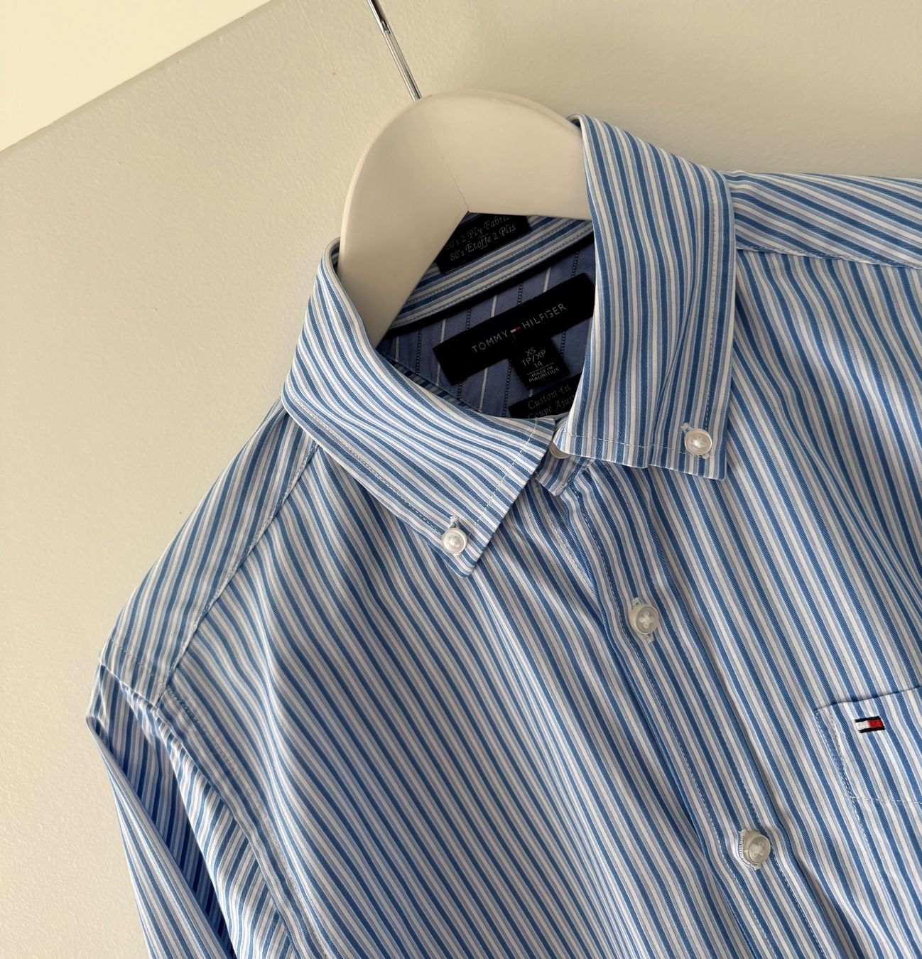 Tommy Hilfiger Hemden: Tommy Hilfiger Hemd hellblau gestreift Gr. 14 xs – Neu (gemäss Beschreibung) aus Wabern von fengshui63 6
