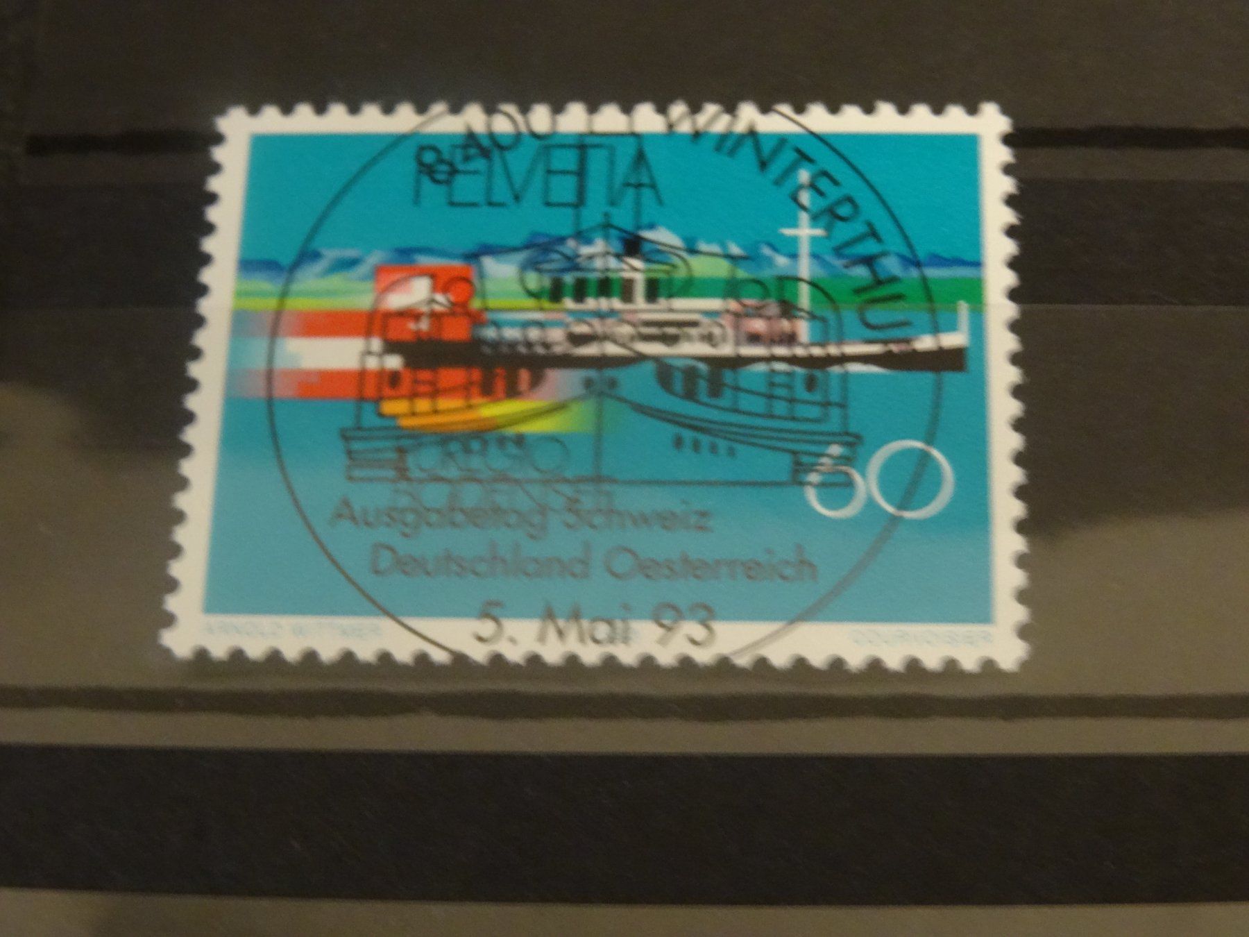 Alle Briefmarken: 1993 Schiff Bodensee ET-VOLL – Gebraucht aus Olten von pechsisa1