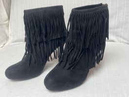 Boho Fransenstiefeletten