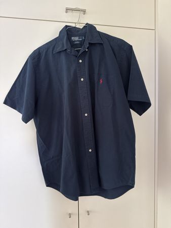 Polo Ralph Lauren Hemd Grösse L kurzarm dunkelblau