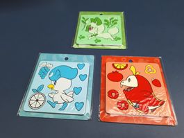 3 Untersetzer Pokemon Center Japan, Sprigatito, Fuecoco