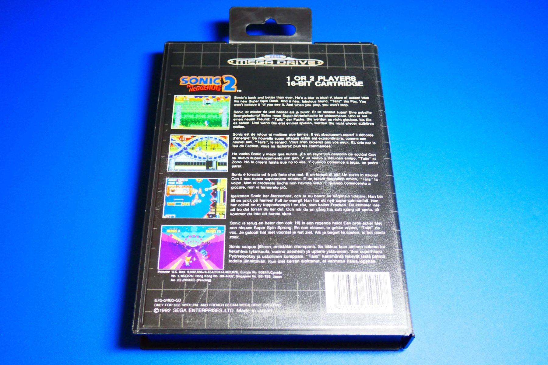 Sega Giochi: Sonic The Hedgehog 2 - Sega Mega Drive – Usato da Vuarrens venduto da Espace-Retro 5