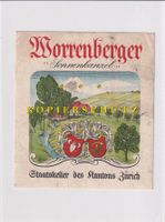 Etikette für Wein - Worrenberger "Sonnenkanzel" /bd