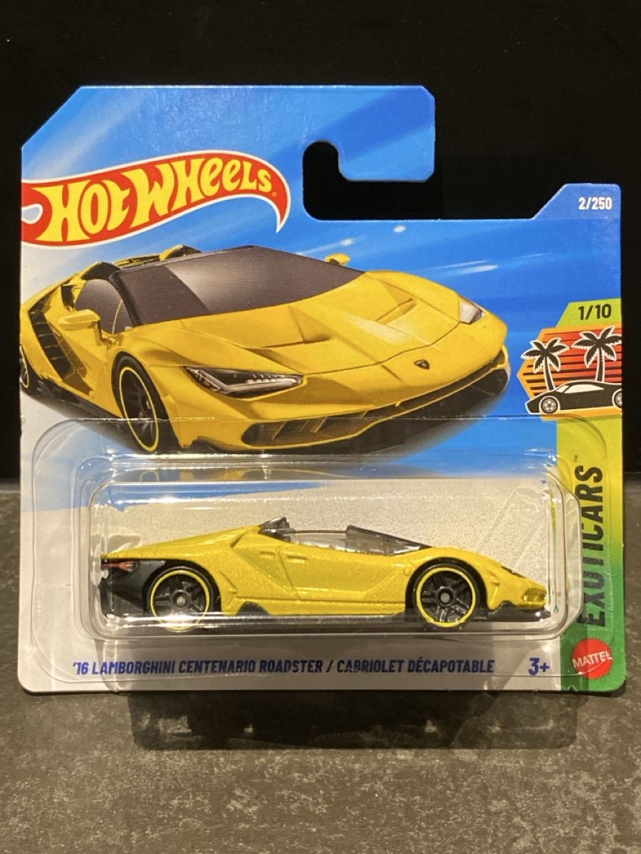Hot Wheels Modellini d'auto: Hot Wheels 16' Lamborghini Centenario Roadster – Nuovo e nell'imballaggio originale da Berg TG venduto da dadukeschlufi
