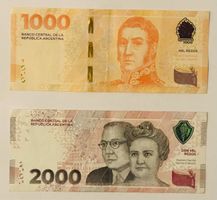Lot Banknoten Argentinien UNC