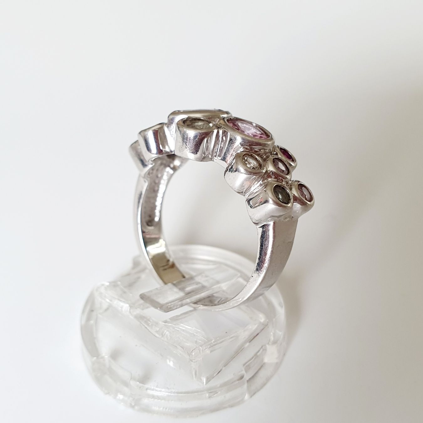 Anelli: Silber Ring 925  mit bunten Steinen gr. 19,1 mm – Usato da Kreuzlingen venduto da Wunderkiste123 9