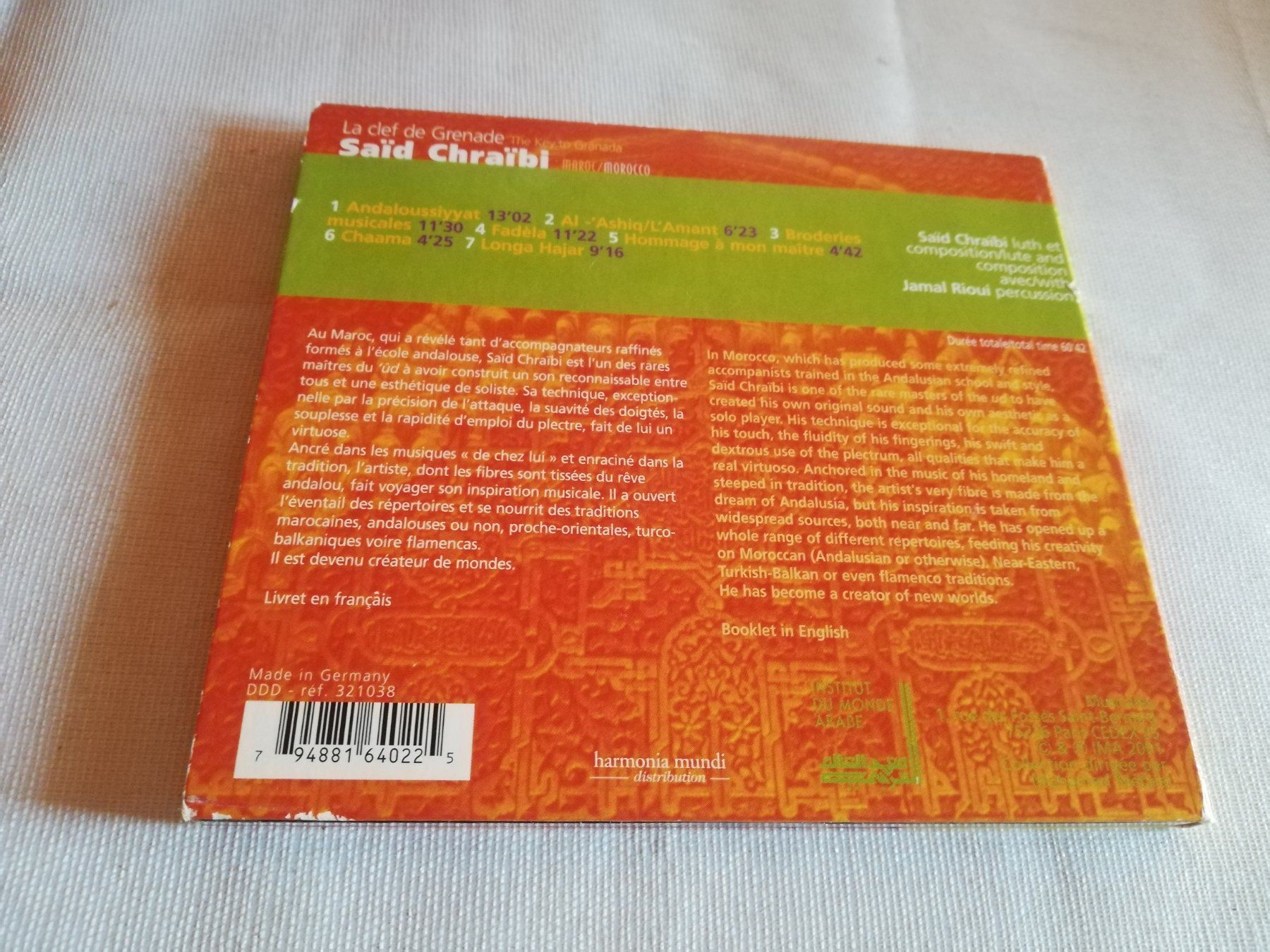 CDs: SAID CHRAIBI - LA CLEF DE GRENADE – D'occasion à Bern par Vinylsound.ch 1