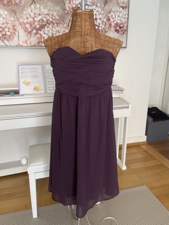Trägerloses Kleid lila, Vero Moda, M