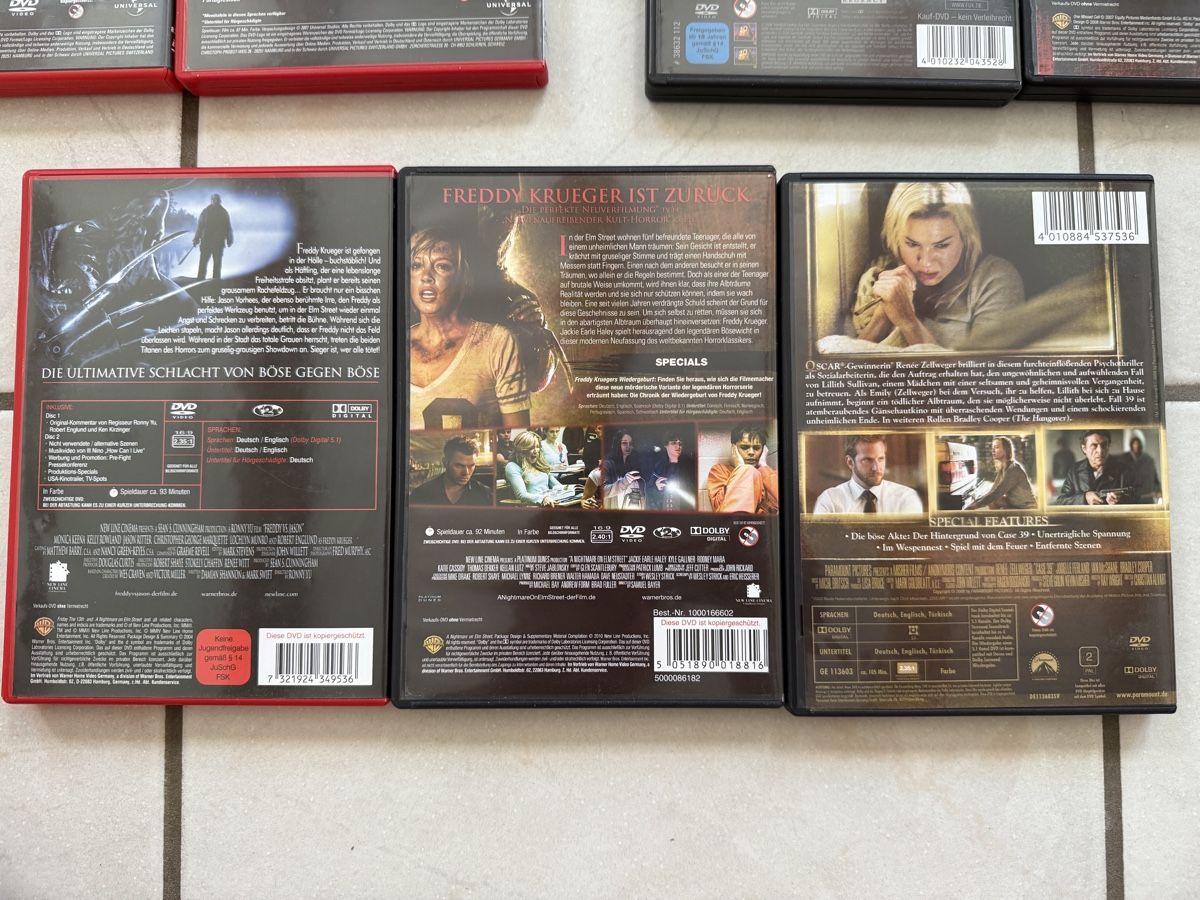 Tutti i DVDs: 7-teiliges Horror DVD Set – Usato da Glattfelden venduto da ilamas 3