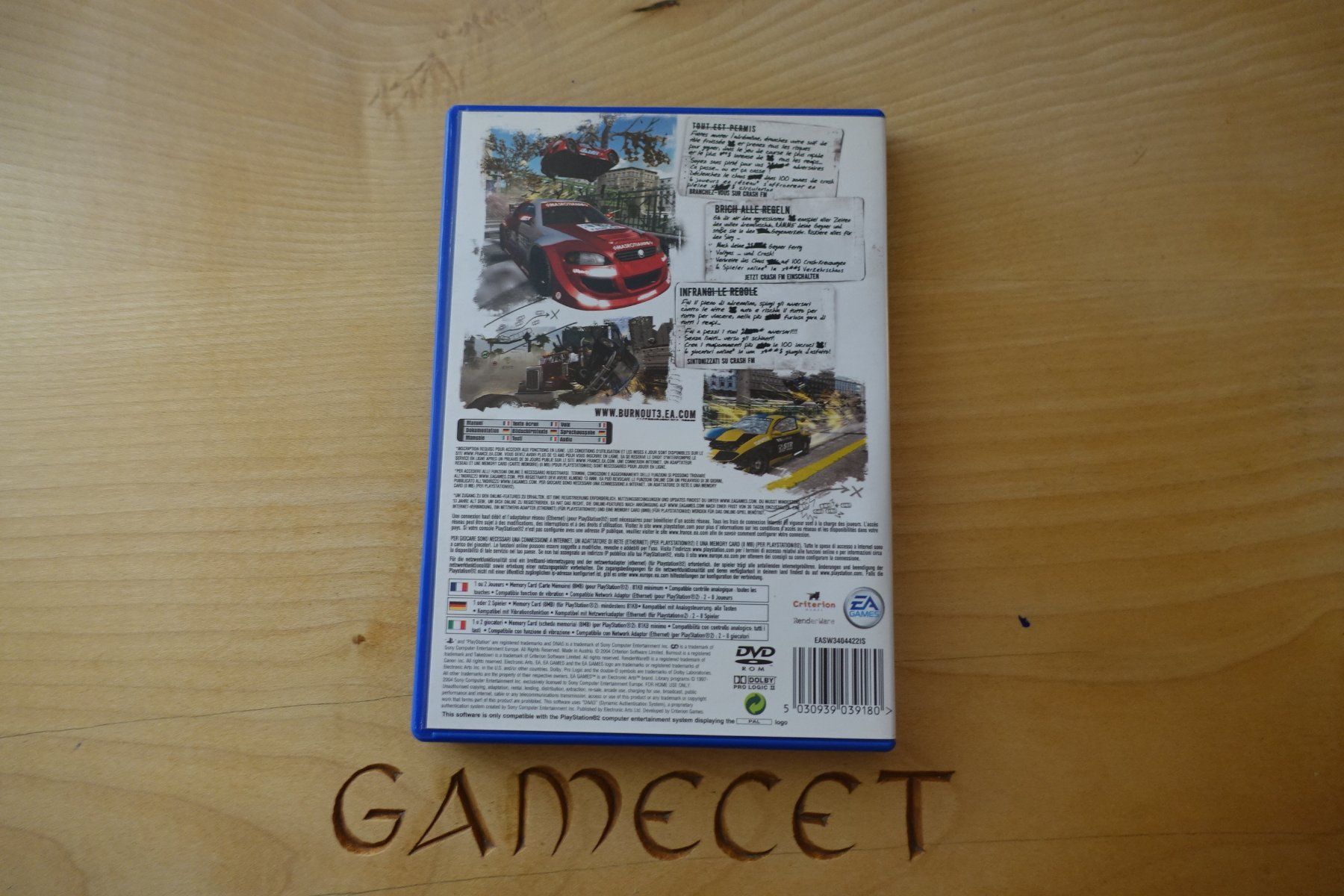 Sony Giochi: Burnout 3: Takedown – Usato da Steinach venduto da Gamecet 2