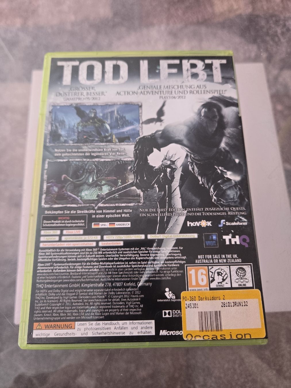 Spiele: Darksiders 2 Xbox 360 – Gebraucht aus Bussigny von Kfdlt 1