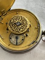 Superbe Montre à Gousset à Coq & Fusée en Argent, v. 1820