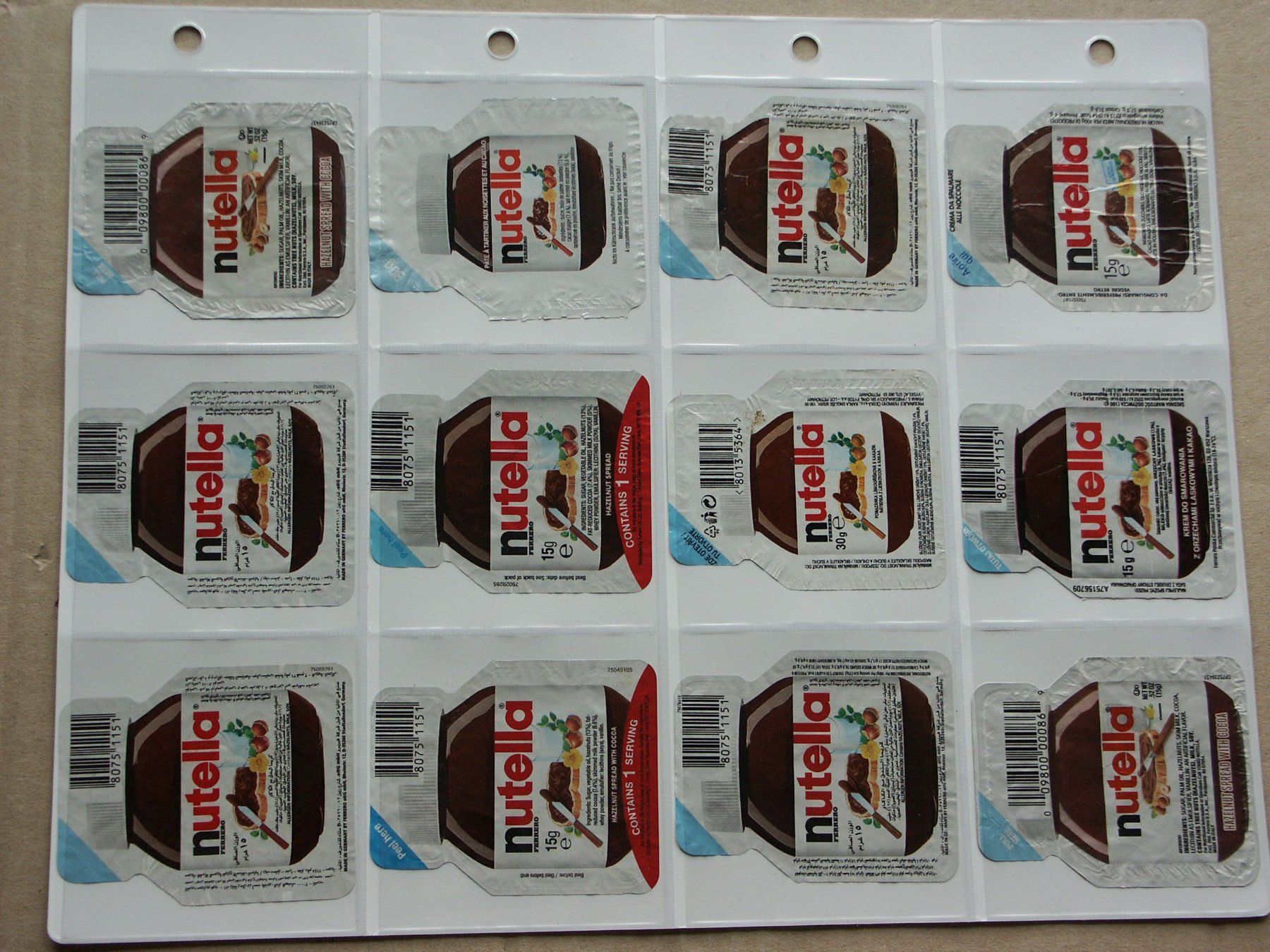 Coperchi dei cremini per caffè: 80         Verschiedene etwas andere Deckeli       Nutella – Usato da Niederglatt ZH venduto da herzblatt5449 1