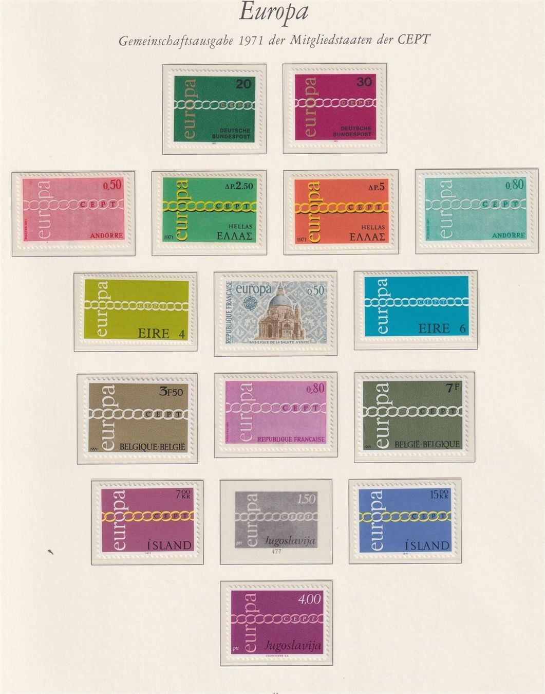 Tous les timbres: Europa Markensammlung 1966-1977** – Neuf (Voir description) à Langenthal par 1195 5