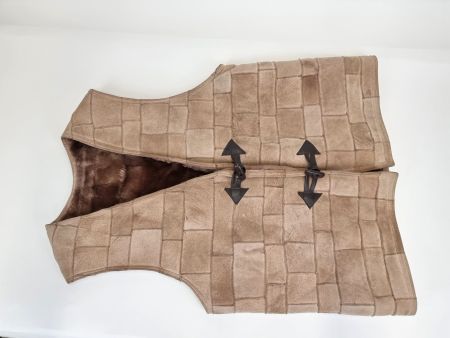 Patchwork-Weste mit warmem Innenfutter