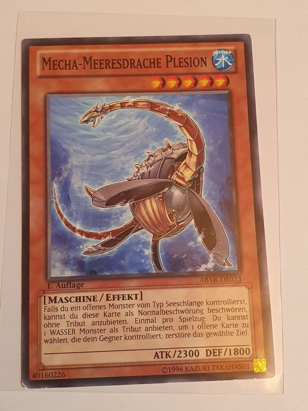 Yugioh Sammelbilder & Trading cards: Yugioh Mecha Meeresdrache Plesion TCG – Gebraucht aus Oberdorf BL von BaldenEagle