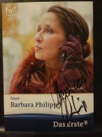 Barbara Philipp - auf Tatort Autogrammkarte