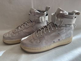 Nike Air Force 1 Mid Suede Vast Grey & Atmosphere from End