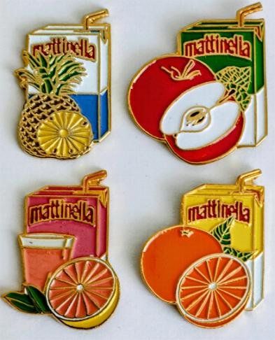 Placchette & Badge: 4 Pin  Mattinella Fruchtsäfte – Usato da Pfäffikon ZH venduto da Colacity