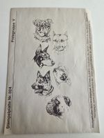 Motivstempel Gummi unmontiert – Stempelplatte Nr. 024 Hunde
