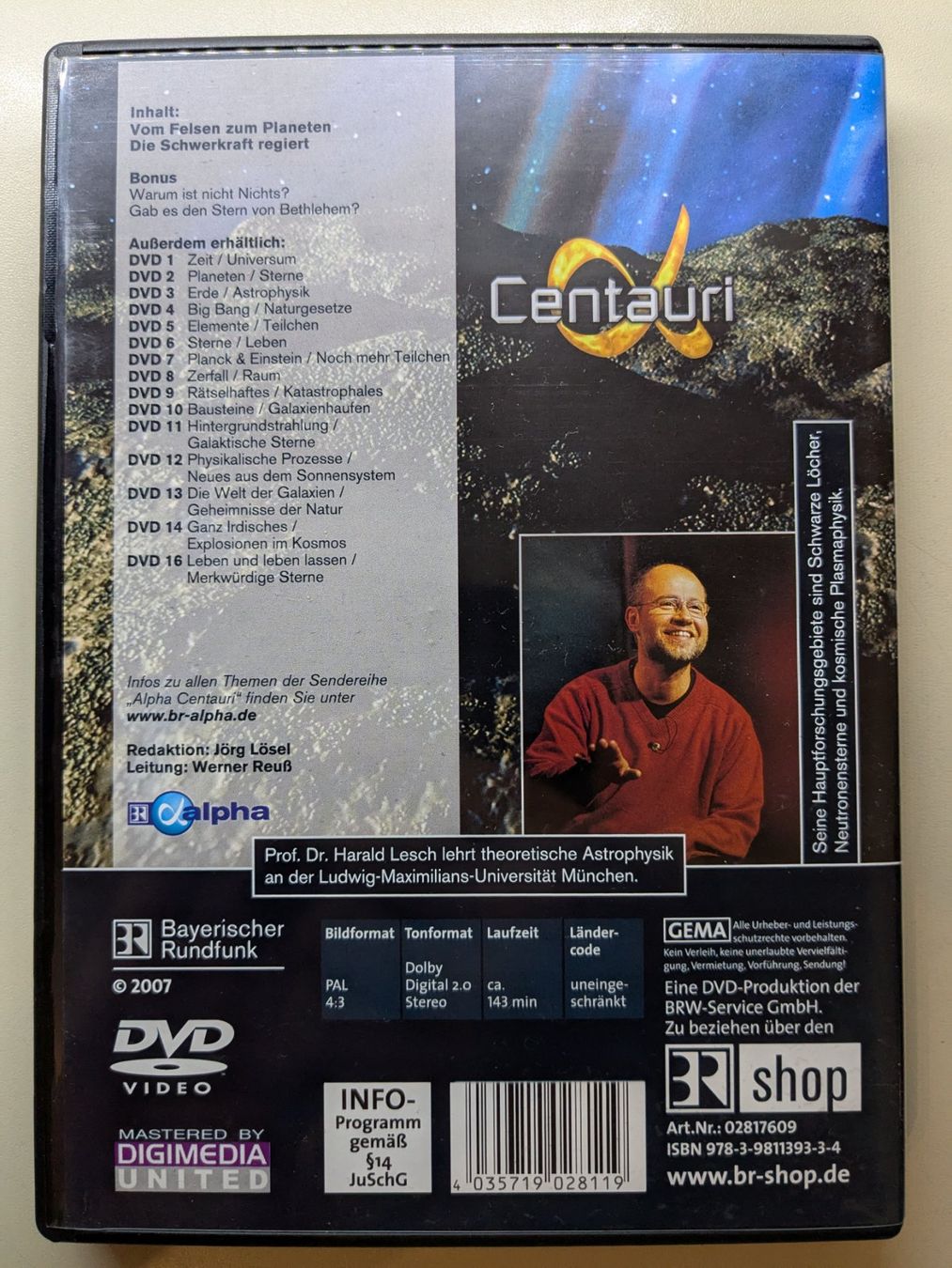 Tutti i DVDs: "Alpha Centauri 15" mit Prof. Dr. Harald Lesch [DVD] – Usato da Port venduto da gecotom 1