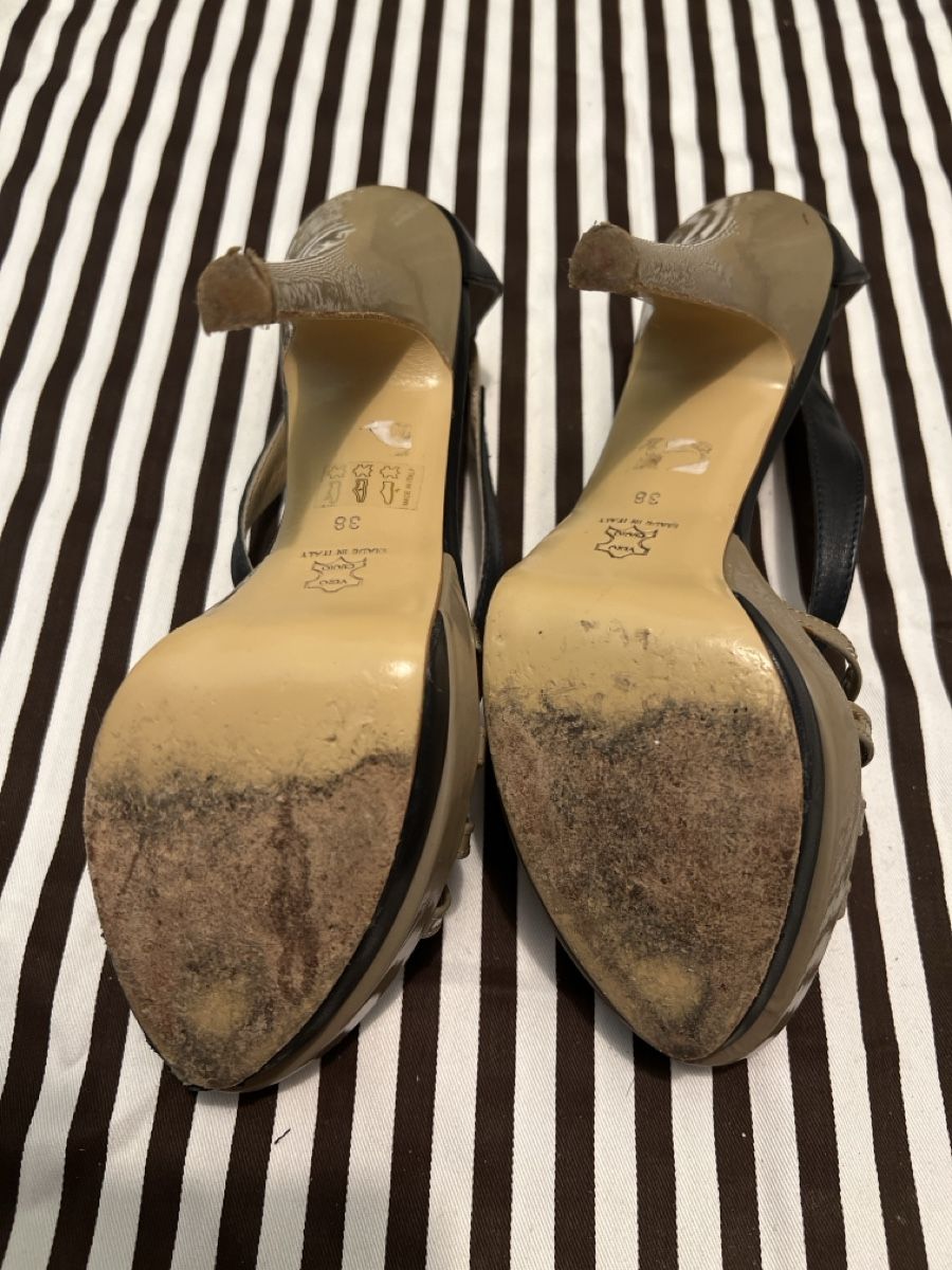 Damenschuhe: Sandales à talons hauts bleu beige – Gebraucht aus Arvillard (Salins) von mental0mystique 1